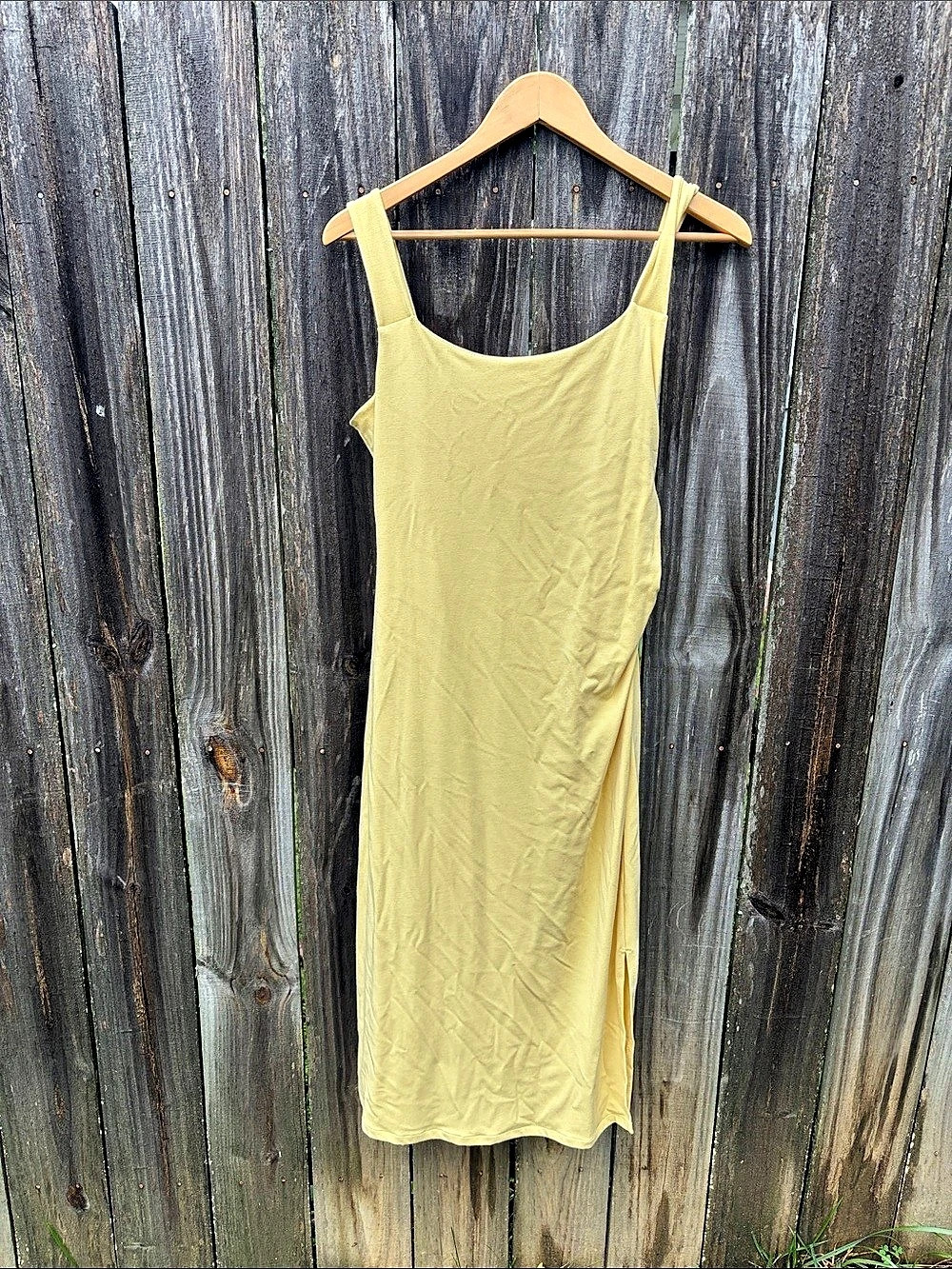 Banana Republic Yellow Maxi Slip Dress